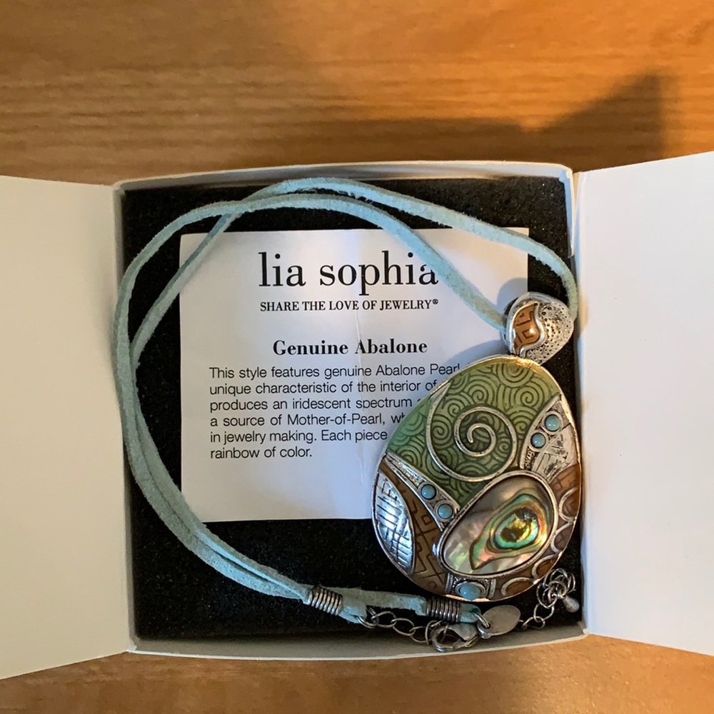 Lia Sophia Genuine Abalone Necklace